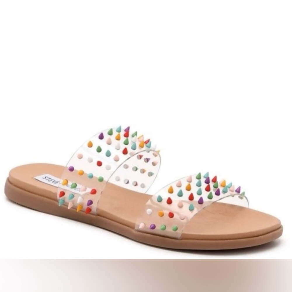 Steve Madden Blizie Sandals with Multicolor Studs Size 10
